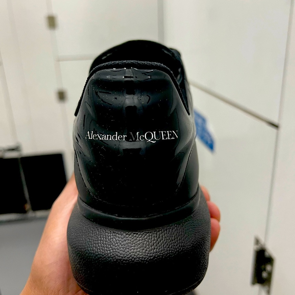 Brand new Alexander McQueen low-cut black sneakers size 13